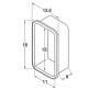 Cases side flush-mounting with door small - NI2418 - Cansb
